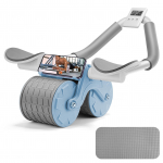 TOMSHOO automaatne tagasil&ouml;&ouml;giga k&otilde;hulihaste harjutusratas k&uuml;&uuml;narnuki k&otilde;hulihastega Core Trainer treeninguks sinine