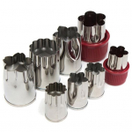 8tk uus lillekujuline juurvilja-puuviljakoogi k&uuml;psisevormi viilutaja