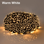 50M 100M 220V LED j&otilde;ulutuled Fairy Garland String Light veekindel 8 Mode Outdoor Garden Holiday Pulmadekoratsioon 500LEDs soe valge v&auml;rv