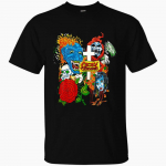 Br&auml;ndi Ozzy Osbourne Tattoos Unisex T-s&auml;rk Tee Reprint Tl1086 S