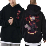 Anime Hell's Paradise Jigokuraku Gabimaru Graafiline kapuuts Unisex Oversized dressipluusid S&uuml;gistalvised Unisex fliisist puuvillased kapuutsid S black