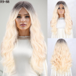 LISI HAIR Pikad lainelised s&uuml;nteetilised rohelised parukad naistele, laineline parukas Kuumakindel igap&auml;evaseks kasutamiseks m&otilde;eldud peoparukas 60cm