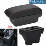 Peugeot 208 k&auml;etoe kasti hoiukast auto lisavarustus j&auml;relturu osad interj&ouml;&ouml;ri detailid auto hoidik tuhatoos 2012-2018 Double Layer must