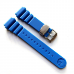 Silikoonist kellarihm SEIKO Water Ghost SPR009 pehme veekindel k&auml;ev&otilde;ru sukeldumisrihm, muldkella r&otilde;ngas, pannal 20 mm 22 mm Blue 20mm with logo