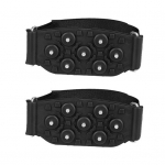 1 paar j&auml;&auml;klambrit 7 naelu Reguleeritav kinnitusteip Kaasaskantav libisemisvastane talv &otilde;ues ronimine Matkajalatsid Saapad J&auml;&auml;lume k&auml;epidemed Krampoonid Haarats must