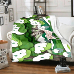 P&otilde;dra Metshirv Multifilm Mustri tr&uuml;kkimine Manta Diivanvoodi kate Pehme Tekk Pleed Pehme Soe Flanell Viska Tekid Lehvikud Gif 100cm x 150cm