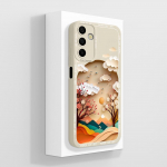 Telefoni&uuml;mbris Samsung Galaxy A15 A 15 4G 5G kate, luksuslik moodne disain matt must ruudukujuline kvaliteetne pehme vedel silikoonkest Samsungi kaitseraua jaoks Samsung A15