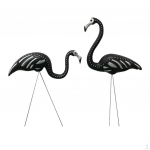 Pakis 2, 30 In suur musta v&auml;rvi pealuu Flamingo Yardi ornament/ murukaunistused/tint
