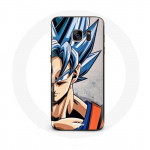 &Uuml;mbris Samsung Galaxy S6 Anime Dragon Ball Goku Blue Hair jaoks