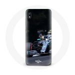 Musta v&auml;rvi &uuml;mbris Samsung Galaxy A10 vormel 1 Valtteri Bottas F1 Racing Driver jaoks