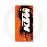 Valge oranži taustaga &uuml;mbris Huawei Mate 8 KTM Logo jaoks