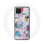 &Uuml;mbris Samsung Galaxy A12 BTS Bangtan Sonyeondan BT21 Van Tata Chimmy Cooky Rj Koya Mang Et Shoo jaoks