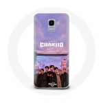 &Uuml;mbris Samsung Galaxy J6 2018 Bangtan Sonyeondan 7 Fates Chakho jaoks koos BTS-plakatiga