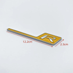 3D ABS Kroom Must Kollane Punane Auto Tagumine Pagasiruumi M&auml;rk Logo GT R S C Embleem Mercedes AMG GTR GTC GTS C190 jaoks Auto Kleebised glossy black S gray