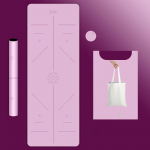 Looduslikust kummist tr&uuml;kitud sametpinnaga joogamatt &otilde;huke libisemisvastane kaasaskantav higi neelav kokkupandav p&otilde;randar&auml;tik Fitnessi pestav p&otilde;randamatt 183cmX68cmX1.5mm