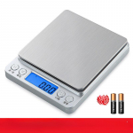 K&ouml;&ouml;gikaal kohvikaal V&auml;ikesed majapidamistoidud grammides Kaal toiduainete k&uuml;psetamine roostevabast terasest grammi 0.1g / 3kg battery model