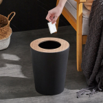 Vannitoa pr&uuml;gikasti avatav kaas Pr&uuml;gikast, suured sisemised vastupidavad &uuml;mmargused tualettkastid 7L Black