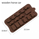 Toidukvaliteediga k&uuml;psetustarvikud K&ouml;&ouml;gividinad K&uuml;psised Koogivorm M&uuml;rgine silikoon-&scaron;okolaadivorm dinosaur