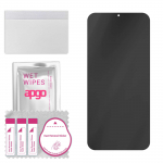apgo Privacy Matte Hybrid protective glass compatible with Tecno Spark 8T, flexible nano glass, great replacement for tempered glass, scratch-resistan