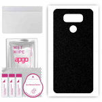 apgo Protective Skin Sticker for the back compatible with LG G6, Wrap Film, Foil, Vinyl - Pattern Matte Black