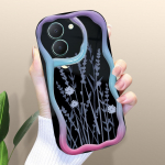 Armas koomiksimustriga kreemjas tekstuuriga korpus, lainelise servaga pehme silikoonkaanega telefoni&uuml;mbris Vivo jaoks Vivo S1 valge