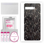 apgo Protective Skin Sticker for the back compatible with Asus ROG Phone 3 ZS661KS, Wrap Film, Foil, Vinyl - Pattern Carbon Black Pixel