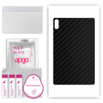 apgo Protective Skin Sticker for the back compatible with Lenovo Tab P11 Pro 2nd Gen, Wrap Film, Foil, Vinyl - Pattern Carbon Black
