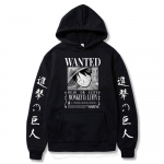 Attack on Titan One Piece Luffy Hoodie Meeste Mood Homme Fliisist kapuutsid Jaapani Anime Tr&uuml;kitud Meeste T&auml;navar&otilde;ivad Suured riided XS