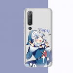 Gawr Gura telefoni&uuml;mbris Samsung S20 S10 lite S21 plus jaoks, Redmi Note8 9pro jaoks, Huawei P20 jaoks, l&auml;bipaistev &uuml;mbris Samsung S20 5G