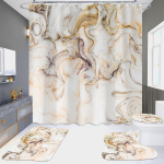 4 tk Marble seeria du&scaron;ikardinate komplektid vannitoa jaoks libisemiskindlad vannitoavaibad kaas WC kate vannimatt 4pcs