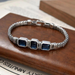 H&otilde;bedase v&auml;rvi t&auml;iskehaga inkrusteeritud tsirkoonist n&ouml;&ouml;pn&otilde;elaga k&auml;ev&otilde;ru Trendikas meeste lihtne paar, mitmek&uuml;lgne ja lahe 18CM h&otilde;be