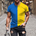 Ukraina lipp 3D prindiga T-s&auml;rk Mehed Naiste Mood T-s&auml;rgid Topid Lapsed Hip Hop Topid T-s&auml;rgid Suvised Meeste T-s&auml;rk Suured topid Unisex 2XL