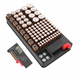 Praktiline organiseerimis&uuml;mbris Patarei korraldaja salvestuskarp testeriga Bt-168d LCD-komplektiga must