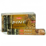 Tridev Pine Agarbatti/Viirukipulgad | Hexa seeria | L&otilde;hn | P&uuml;hendunud | 3 Pkt * 20Gm Pooja/jumalateenistuse eest