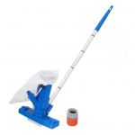 Kaasaskantav basseinitolmuimeja allveepuhasti k&auml;eshoitav jugabasseini tolmuimeja maapealse basseini jaoks. Kinnitage aiavooliku k&uuml;lge US Plug sinine