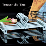 Moodne kodus elamine riiete hoidmine kasulik P&uuml;kste riidepuud P&uuml;ksid Seeliku Riidepuud Plastikp&uuml;ksid Kodus Hoiustamine Riiete mood Kuivatusrest koos klambritega Blue/Trouser Clip