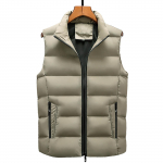 Mehed S&uuml;gis Talvine Mood Stand Krae V&auml;rv Vest Jope Pealismantel XXXXL khaki
