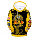 Mood kapuutsid Cobra Kai telesari 3D Prindiga dressipluus Mehed Naiste Vabaajar&otilde;ivad Pusa Harajuku Lapsed Poiss T&uuml;druk Mantlid R&otilde;ivad L
