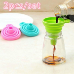 Kokkupandav stiilis lehter mini silikoongeelist kokkupandav punkriga koduk&ouml;&ouml;gi vidin 1pcs&random