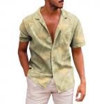 Meeste Hawaii tr&uuml;kitud n&ouml;&ouml;biga l&uuml;hikeste varrukatega s&auml;rgid Meeste vabaaja moodsad l&uuml;hikeste varrukatega s&auml;rgid XXXXXL