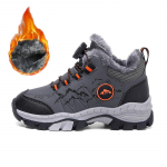 Talvised laste libisemisvastased kulumiskindlad sametist soojad matkajalatsid puuvillased jalan&otilde;ud lumesaapad spordi- ja vabaajajalatsid 31 hall