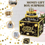 Money Pull Box S&uuml;nnip&auml;eva Money King Case S&uuml;nnip&auml;eva &uuml;llatus Rahakast Kassa T&otilde;mba kinkekarp S&uuml;nnip&auml;eva Money Pull Box sularaha kingituseks