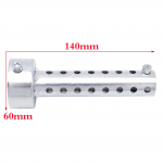 Universaalne mootorratta h&otilde;bedane v&auml;ljalaske summuti DB Killer summuti deflektori sisestus h&otilde;bedane m&uuml;ra helieemaldaja 140x35mm