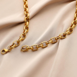 Lihtne ja moodne meeste kuldne topeltpandlaga &uuml;he ketiga kaelakee Ins Wind titaanist terasest ni&scaron;i kaelakee meestele