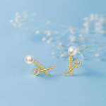 Ristiga imitatsioonp&auml;rliga k&otilde;rvar&otilde;ngad Naiste Kerge Luksus V&auml;ike V&auml;rske Disain Tsirkoon Pendelk&otilde;rvar&otilde;ngad