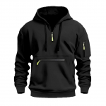 Suur Suurus S&uuml;gis ja Talv Vabaaja Sport Mitme Lukuga K&auml;sivarrega Tasku Meeste Dressipluus Pullover Kapuutsiga XXXL helehall v&auml;rv