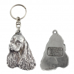 Clumber Spaniel - Silver-plated dog pendant, handbag decoration, backpack pendant by Art-Dog brand