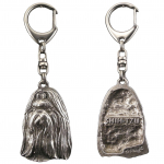 Shih Tzu, Chrysanthemum Dog - Silver-plated key ring with dog, handbag decoration, backpack pendant by Art-Dog brand