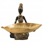 Eksootiline Aafrika Naise Skulptuur Hoiusalus Vaigust Figuur Lauakaunistus Kodu ja Kontori Elutoa Dekoratsioonid