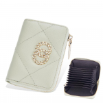 Baellerry Naiste L&uuml;hike Rahakott Pu Nahast Kaardihoidja Mitmed Kaardipesa Rahakott Lukuga M&uuml;nditasku Moodne Tepitud Kaitsja punane